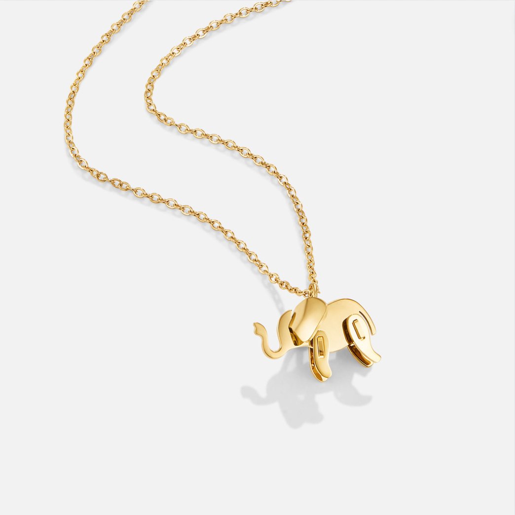 Goldenes Elefanten-Halsband